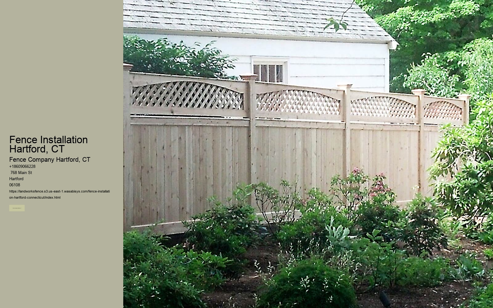 Fence Installation Hartford, CT